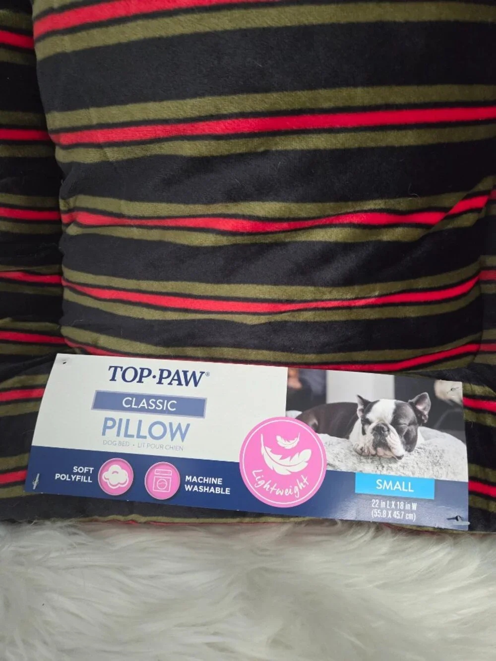 Top Paw Pillow Dog Bed